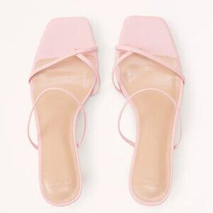Abercrombie & Fitch Pink Strappy Kitten Heels (New In Box)